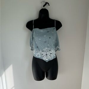 Aeropostale Bandana Crop Top Size L
